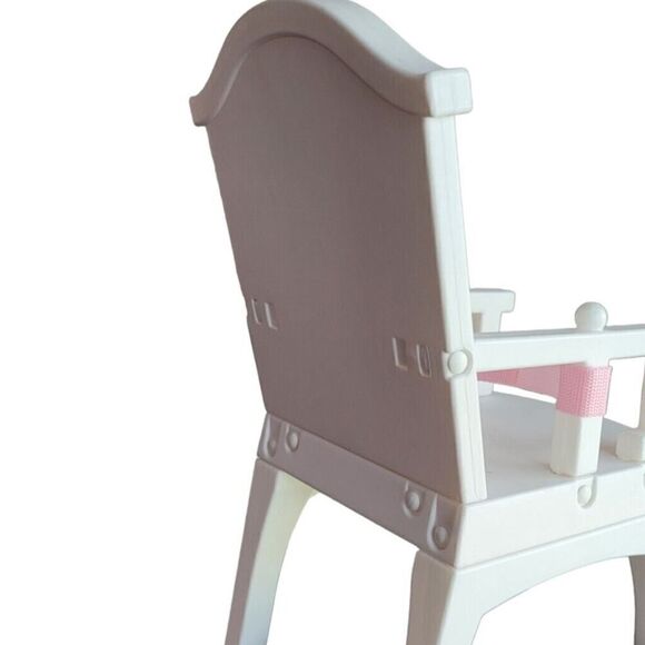 American Girl Bitty Baby Doll White High Chair Toy with Belt Retired No Tray - Picture 2 of 4